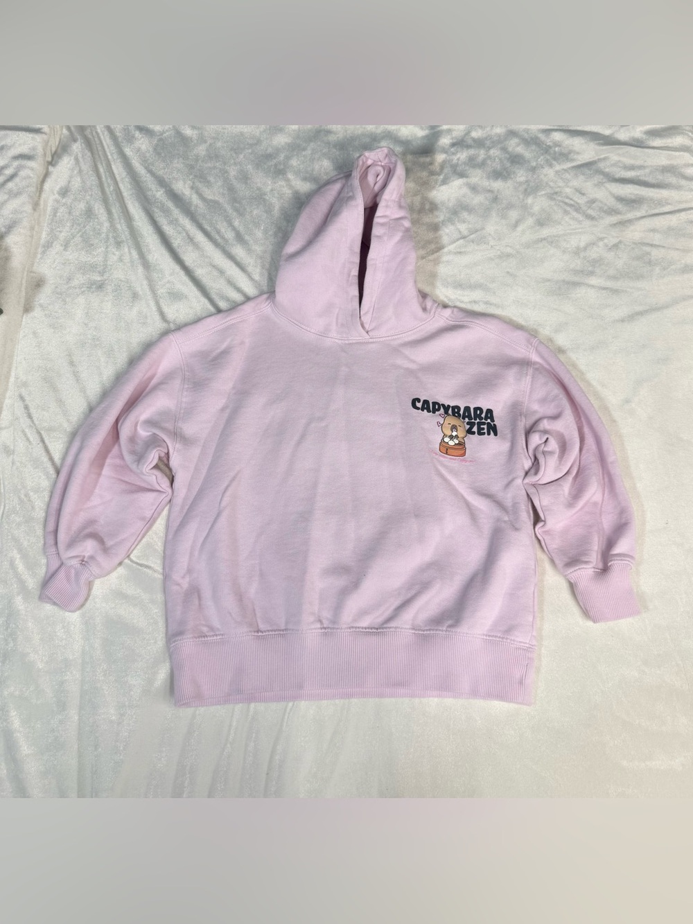 Zara Kids Capybara Zen Hoodie Size 6-7Years